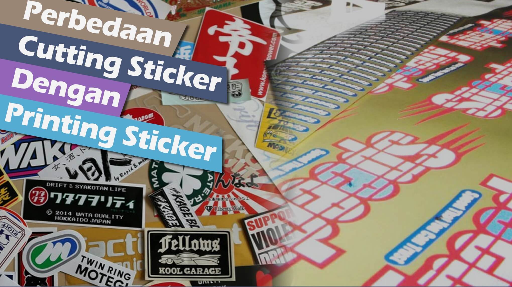 Cutting Sticker Dengan Printing Sticker